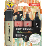 STABILO textmarker BOSS original NatureCOLORS, 4er Etui