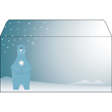 sigel weihnachts-motiv-umschlag "Polar Bear...", din lang