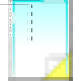sigel computer-briefbogen endlos, farbverlauf blau, 2-fach
