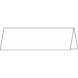 sigel Tischkarte, hochwei, 185 g/qm, 190 x 60/120 mm