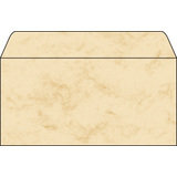 sigel Umschlag, din lang, 90 g/qm, gummiert, marmor beige