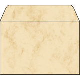 sigel Umschlag, C6, 90 g/qm, gummiert, marmor beige