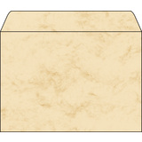 sigel Umschlag, C5, 90 g/qm, gummiert, marmor beige