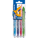 PILOT tintenroller FRIXION ball 07 Set2Go, 4er etui Fun