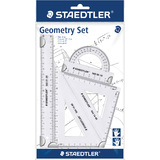 STAEDTLER Geometrie-Set, klein, 4-teilig, transparent