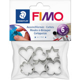 FIMO ausstechformen für Modelliermasse, aus Metall, 6 Motive