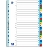 Oxford Kunststoff-Register, A-Z, din A4, farbig, 21-teilig