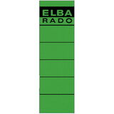 10 X ELBA ORDNER-RÜCKENSCHILD ELBA RADO KURZ SCHMAL GRÜN SELBSTKLEBEND