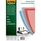 Fellowes Deckblatt, din A4, PVC, transparent, 0,24 mm