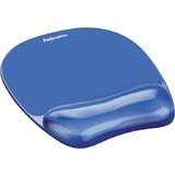 Fellowes handgelenkauflage Crystals gel mit maus Pad, blau