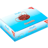 Lufer gummiringe RONDELLA im Karton, rot, 65 mm, 500 g