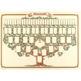 RNK verlag Schmuck-Ahnentafel "Skizzierter Baum", 70 x 50 cm