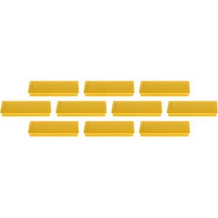 magnetoplan Rechteckmagnet, gelb