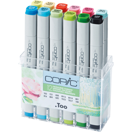 COPIC Marker classic, 12er Set Frhlingsfarben