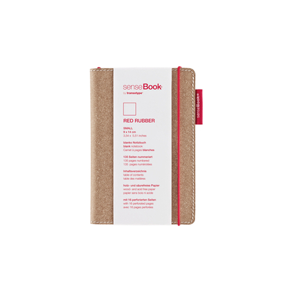 transotype Notizbuch "senseBook RED RUBBER", Small, blanko