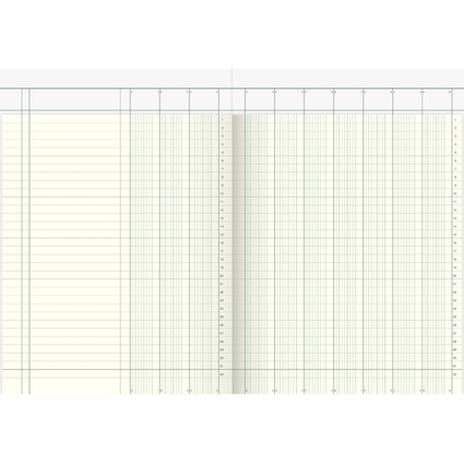KNIG & EBHARDT Spaltenbuch DIN A4, 10 Spalten, 40 Blatt