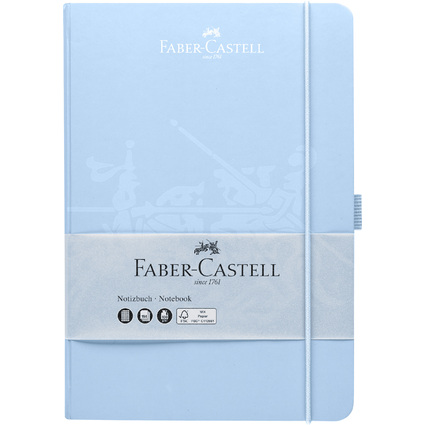 FABER-CASTELL Notizbuch, DIN A5, kariert, hellblau