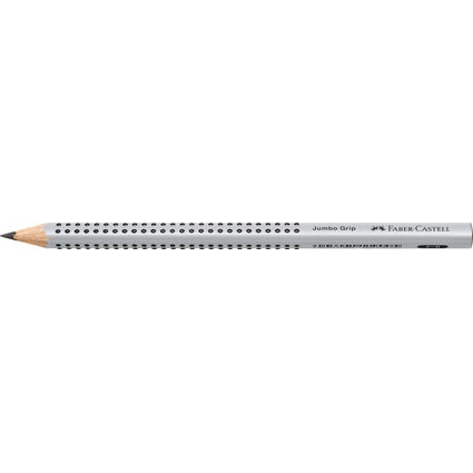 FABER-CASTELL Bleistift Jumbo GRIP, B, silber