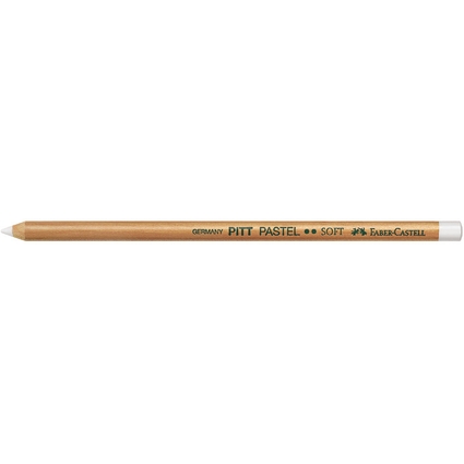 FABER-CASTELL Buntstift PITT PASTELL, wei medium