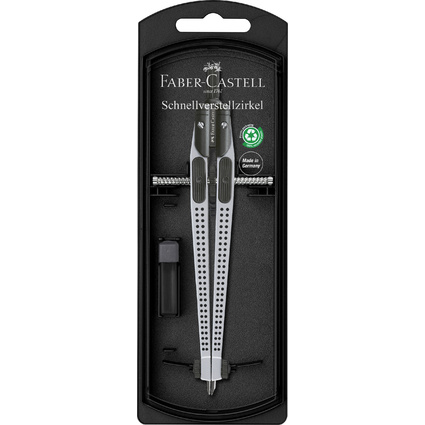 FABER-CASTELL Schnellverstellzirkel GRIP, silber