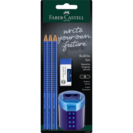 FABER-CASTELL Schreibset RollOn, blau