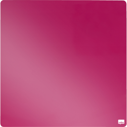 nobo Weiwandtafel, quadratisch, (B)360 x (H)360 mm, pink