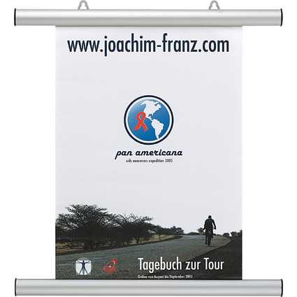 FRANKEN Plakatleiste, Aluminium, silber, Lnge: 1.005 mm