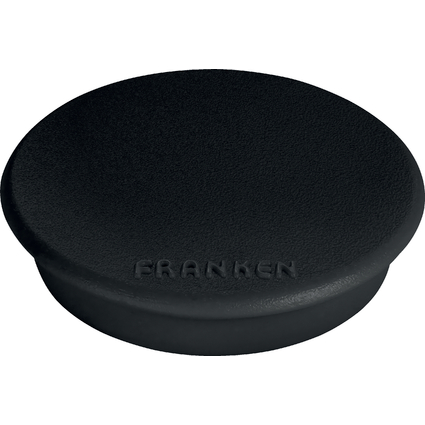 FRANKEN Haftmagnet, Haftkraft: 300 g, Durchm. 24 mm, schwarz