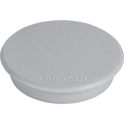 FRANKEN Haftmagnet, Haftkraft: 300 g, Durchm. 24 mm, grau