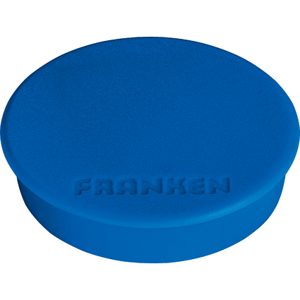 FRANKEN Haftmagnet, Haftkraft: 1.500 g, Durchm. 38 mm, blau