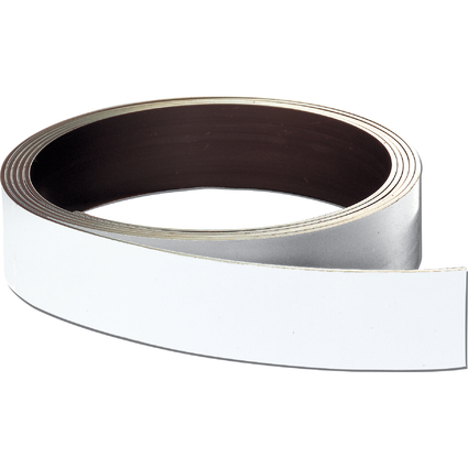 FRANKEN Magnetband, (L)10.000 x (T)0,8 x (H)20 mm, wei