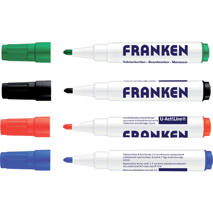 FRANKEN Whiteboard-Marker U-ACT! Line, farbig sortiert