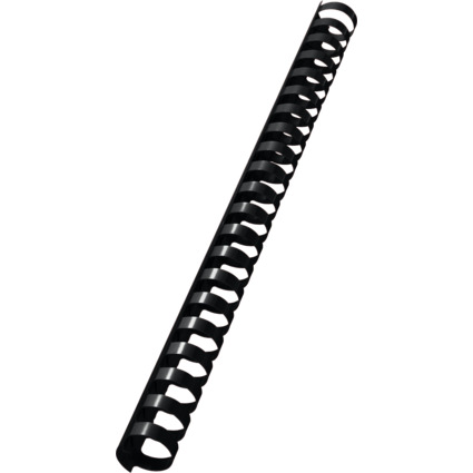 LEITZ Plastikbindercken, DIN A4, 21 Ringe, 19 mm, schwarz