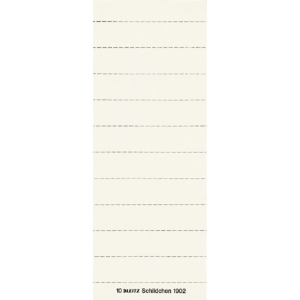 LEITZ Blanko-Beschriftungsschildchen, (B)60 x (H)14 mm, wei
