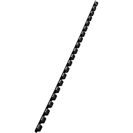 LEITZ Plastikbindercken, DIN A4, 21 Ringe, 6 mm, schwarz
