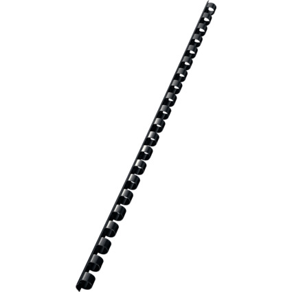 LEITZ Plastikbindercken, DIN A4, 21 Ringe, 8 mm, schwarz
