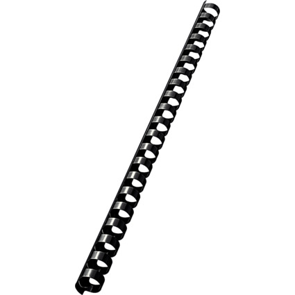 LEITZ Plastikbindercken, DIN A4, 21 Ringe, 14 mm, schwarz