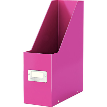 LEITZ Stehsammler Click & Store WOW, A4, Hartpappe, pink