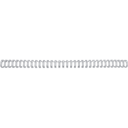 GBC Drahtbindercken WireBind, A4, 34 Ringe, 6 mm, silber
