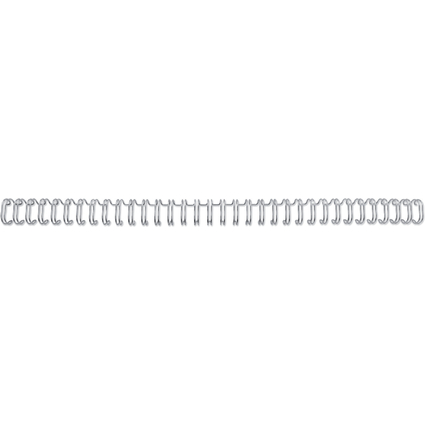 GBC Drahtbindercken WireBind, A4, 34 Ringe, 9,5 mm, silber