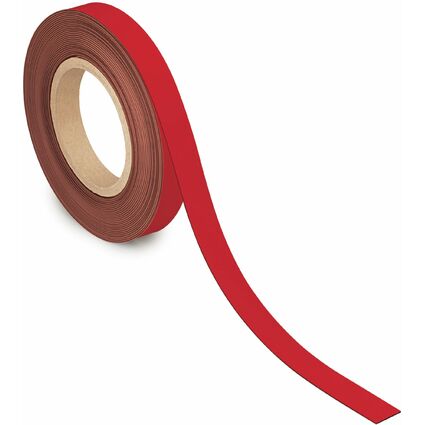 MAUL Magnetband, 20 mm x 10 m, Dicke: 1 mm, rot