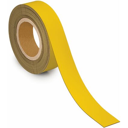 MAUL Magnetband, 40 mm x 10 m, Dicke: 1 mm, gelb