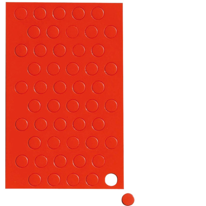 MAUL Magnetsymbol Kreis, Durchmesser: 10 mm, rot