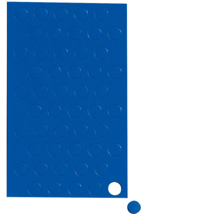 MAUL Magnetsymbol Kreis, Durchmesser: 10 mm, blau