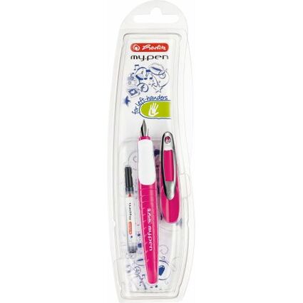 herlitz Fllhalter my.pen, Federbreite: L, pink/wei