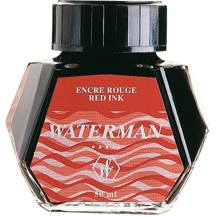 WATERMAN Tinte, rot, Inhalt: 50 ml im Glas