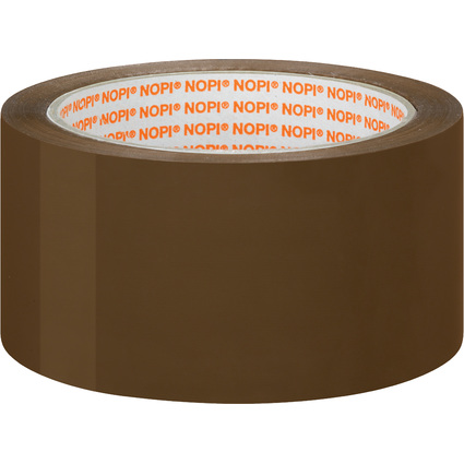 NOPI Verpackungsklebeband Universal, 50 mm x 66 m, braun