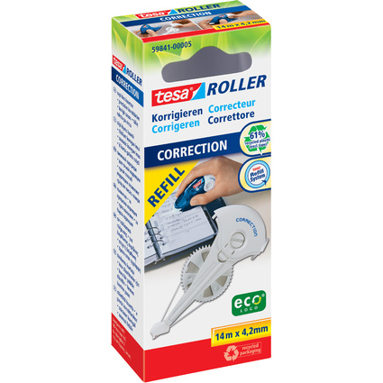 tesa ecoLogo Refill-Kassette fr Korrekturroller