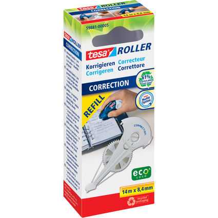 tesa ecoLogo Refill-Kassette fr Korrekturroller