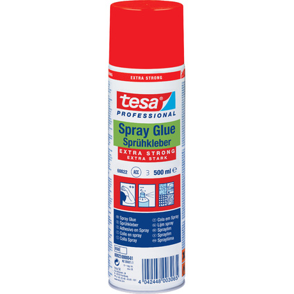 tesa Sprhkleber EXTRA STRONG, 500 ml, Farbe: wei